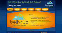 Desktop Screenshot of bellyrubpetservices.com