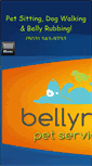 Mobile Screenshot of bellyrubpetservices.com